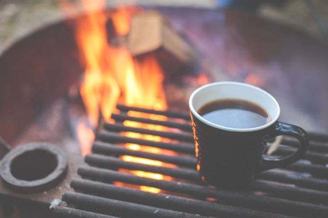 coffee on grill